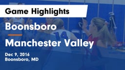 Boonsboro  vs Manchester Valley  Game Highlights - Dec 9, 2016