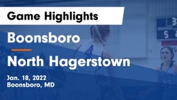 Boonsboro  vs North Hagerstown  Game Highlights - Jan. 18, 2022