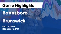 Boonsboro  vs Brunswick  Game Highlights - Feb. 8, 2022