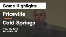 Priceville  vs Cold Springs  Game Highlights - Nov. 17, 2018