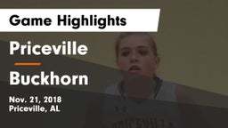 Priceville  vs Buckhorn  Game Highlights - Nov. 21, 2018