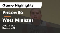 Priceville  vs West Minister Game Highlights - Jan. 12, 2021