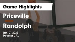 Priceville  vs Randolph  Game Highlights - Jan. 7, 2022