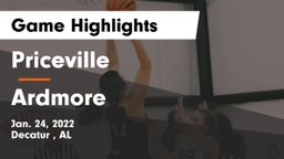 Priceville  vs Ardmore  Game Highlights - Jan. 24, 2022