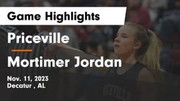Priceville  vs Mortimer Jordan  Game Highlights - Nov. 11, 2023