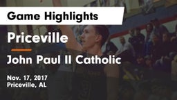 Priceville  vs John Paul II Catholic Game Highlights - Nov. 17, 2017