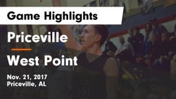 Priceville  vs West Point Game Highlights - Nov. 21, 2017