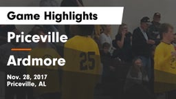 Priceville  vs Ardmore  Game Highlights - Nov. 28, 2017