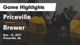 Priceville  vs Brewer  Game Highlights - Dec. 12, 2017