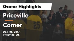 Priceville  vs Corner  Game Highlights - Dec. 26, 2017