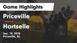Priceville  vs Hartselle Game Highlights - Jan. 19, 2018
