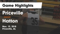 Priceville  vs Hatton  Game Highlights - Nov. 19, 2018