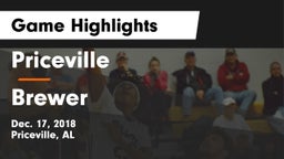 Priceville  vs Brewer Game Highlights - Dec. 17, 2018