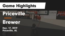 Priceville  vs Brewer  Game Highlights - Dec. 17, 2019