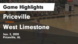 Priceville  vs West Limestone  Game Highlights - Jan. 3, 2020