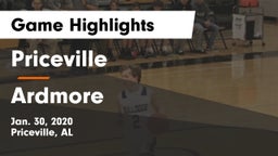 Priceville  vs Ardmore  Game Highlights - Jan. 30, 2020