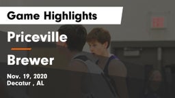 Priceville  vs Brewer  Game Highlights - Nov. 19, 2020
