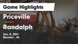 Priceville  vs Randolph  Game Highlights - Jan. 8, 2021