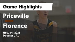 Priceville  vs Florence  Game Highlights - Nov. 14, 2023