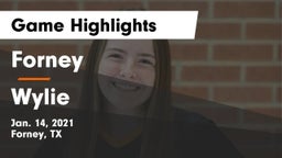 Forney  vs Wylie  Game Highlights - Jan. 14, 2021