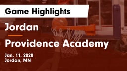 Jordan  vs Providence Academy Game Highlights - Jan. 11, 2020