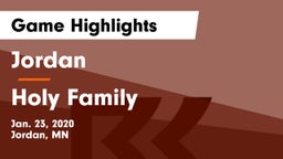 Jordan  vs Holy Family Game Highlights - Jan. 23, 2020