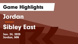 Jordan  vs Sibley East  Game Highlights - Jan. 24, 2020