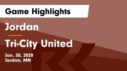 Jordan  vs Tri-City United  Game Highlights - Jan. 30, 2020