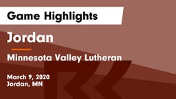 Jordan  vs Minnesota Valley Lutheran  Game Highlights - March 9, 2020