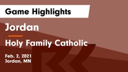 Jordan  vs Holy Family Catholic  Game Highlights - Feb. 2, 2021
