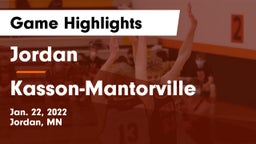 Jordan  vs Kasson-Mantorville  Game Highlights - Jan. 22, 2022