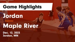 Jordan  vs Maple River  Game Highlights - Dec. 12, 2023