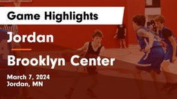 Jordan  vs Brooklyn Center  Game Highlights - March 7, 2024