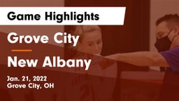 Grove City  vs New Albany  Game Highlights - Jan. 21, 2022