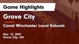 Grove City  vs Canal Winchester Local Schools Game Highlights - Dec. 13, 2022