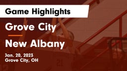 Grove City  vs New Albany  Game Highlights - Jan. 20, 2023