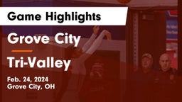 Grove City  vs Tri-Valley  Game Highlights - Feb. 24, 2024