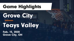 Grove City  vs Teays Valley  Game Highlights - Feb. 15, 2020