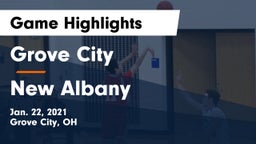 Grove City  vs New Albany  Game Highlights - Jan. 22, 2021