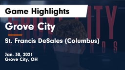 Grove City  vs St. Francis DeSales  (Columbus) Game Highlights - Jan. 30, 2021