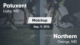 Matchup: Patuxent  vs. Northern  2016