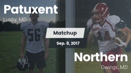 Matchup: Patuxent  vs. Northern  2017