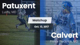 Matchup: Patuxent  vs. Calvert  2017