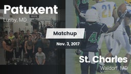 Matchup: Patuxent  vs. St. Charles  2017