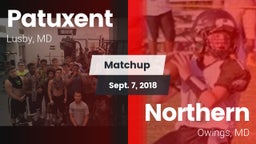Matchup: Patuxent  vs. Northern  2018
