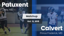 Matchup: Patuxent  vs. Calvert  2018