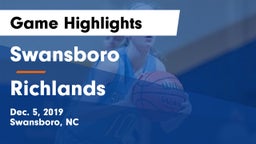 Swansboro  vs Richlands  Game Highlights - Dec. 5, 2019