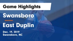 Swansboro  vs East Duplin  Game Highlights - Dec. 19, 2019