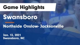 Swansboro  vs Northside Onslow- Jacksonville Game Highlights - Jan. 13, 2021