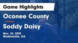 Oconee County  vs Soddy Daisy  Game Highlights - Nov. 24, 2020